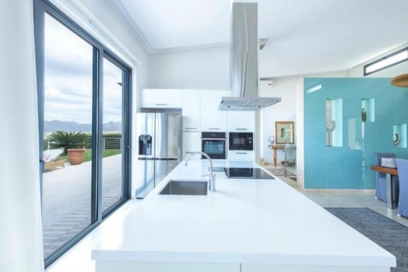 Kalathas Kreta, Kalathas: Moderne mediterrane Villa mit atemberaubendem Meerblick zu verkaufen Haus kaufen